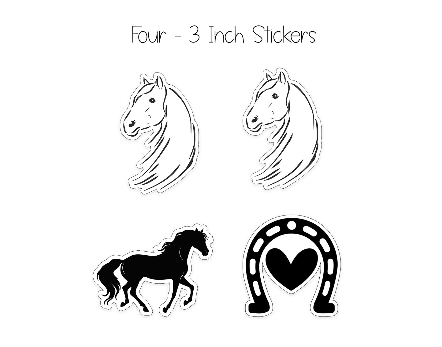 Horse Sketch Notepad and Stickers