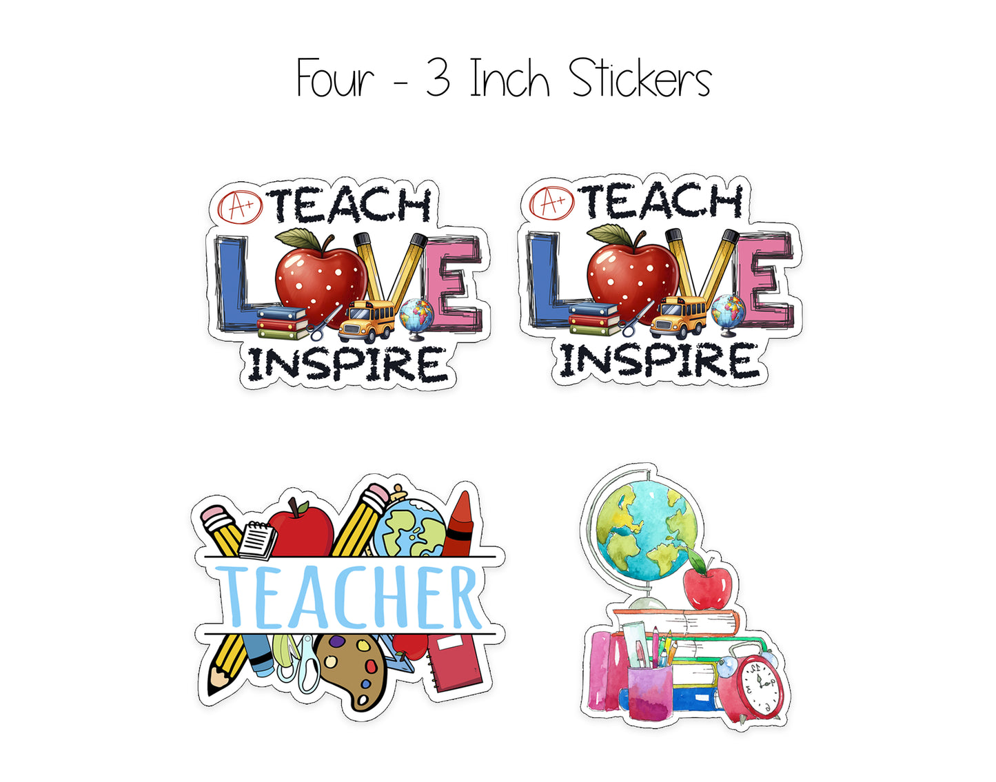 Teacher Notepad. Card and Stickers