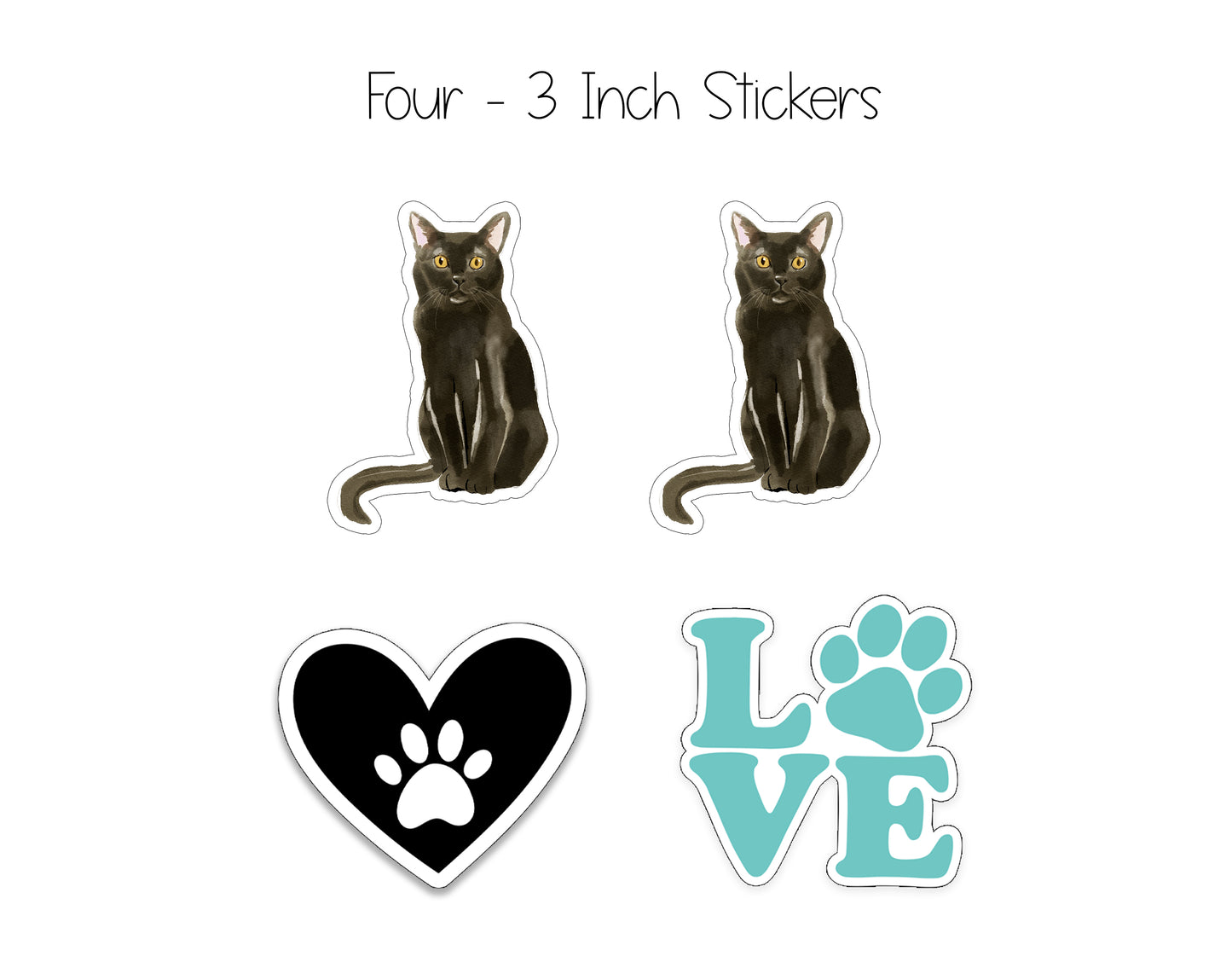 Black Cat Folded Note Cards