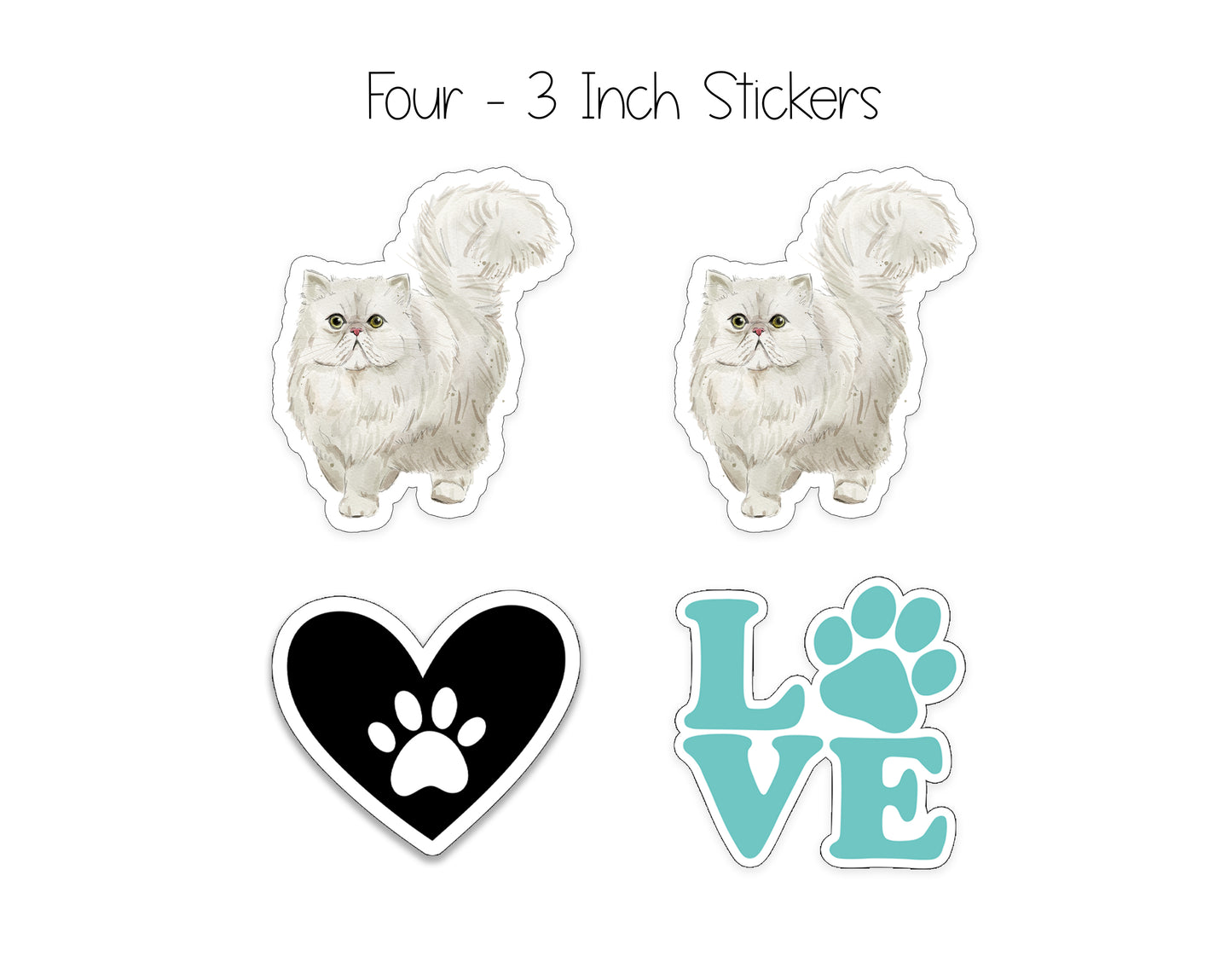 Persian Cat Notepad and Stickers