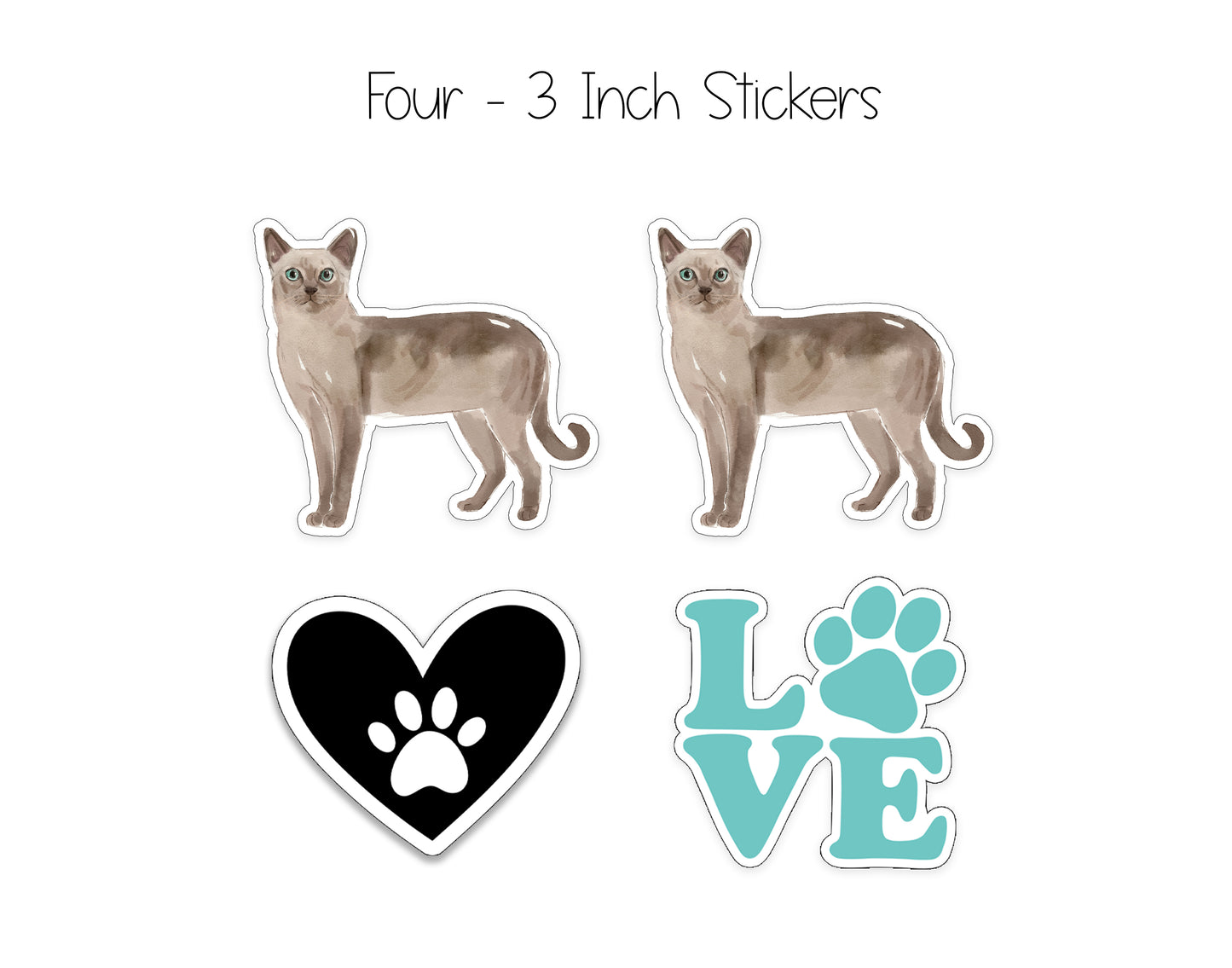Short Hair Cat Notepad and Stickers