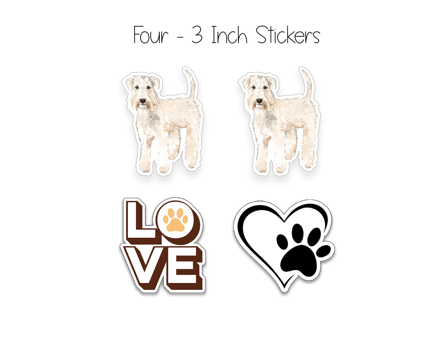 Wheaten Terrier Dog Notepad, Card and Stickers