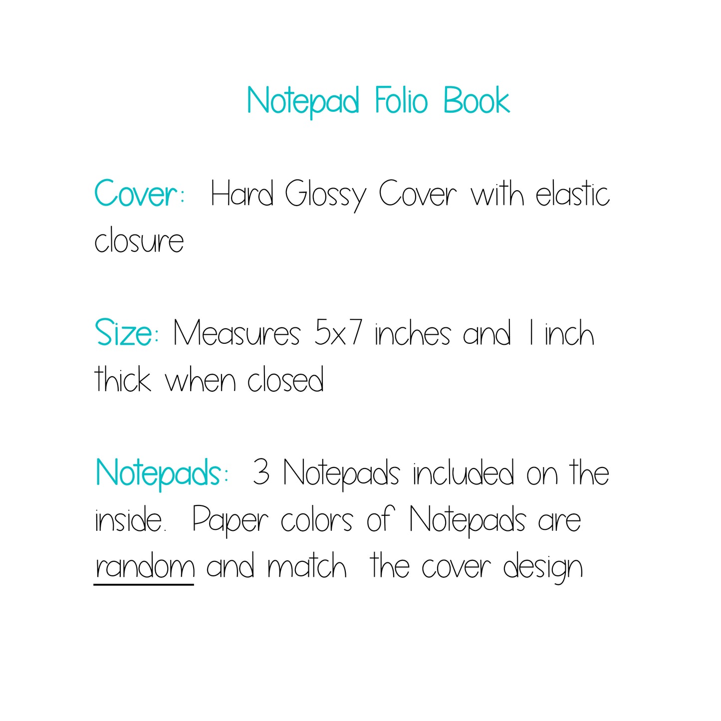 Stained Glass Notepad Folio