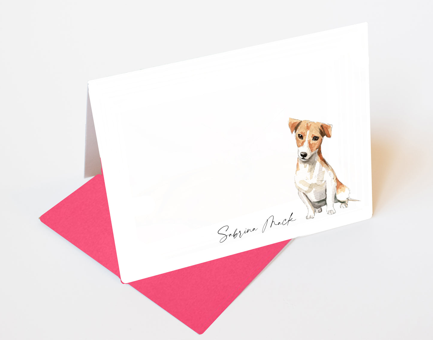 Jack Russell Terrier Folded Note Cards and Stickers