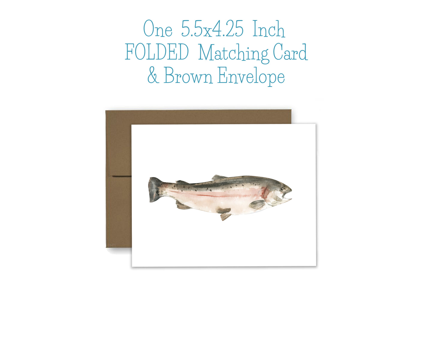 Fish Notepad, Card and Stickers