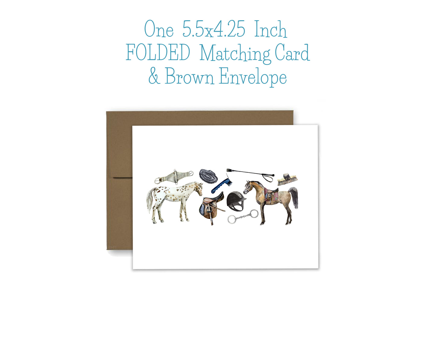 Horse Notepad, Card and Stickers