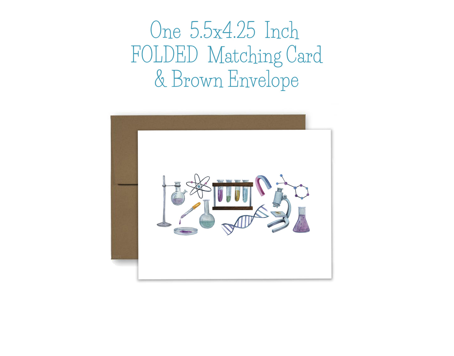 Science Notepad, Card and Stickers