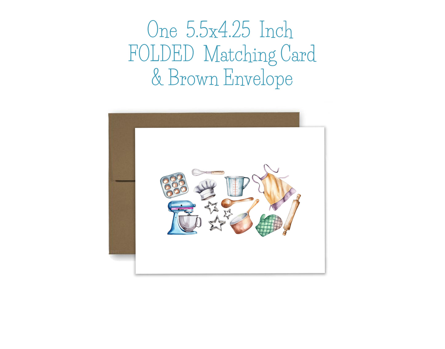 Chef Notepad, Card and Stickers
