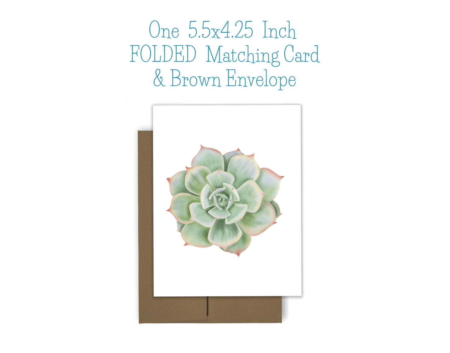 Succulent Notepad, Card and Stickers