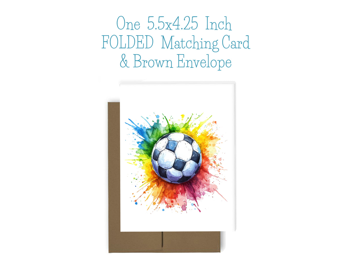Soccer Notepad, Card and Stickers