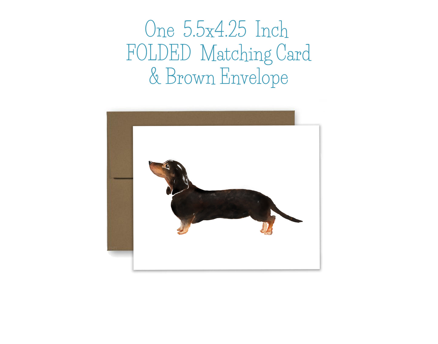 Dachshund Dog Notepad, Card and Stickers