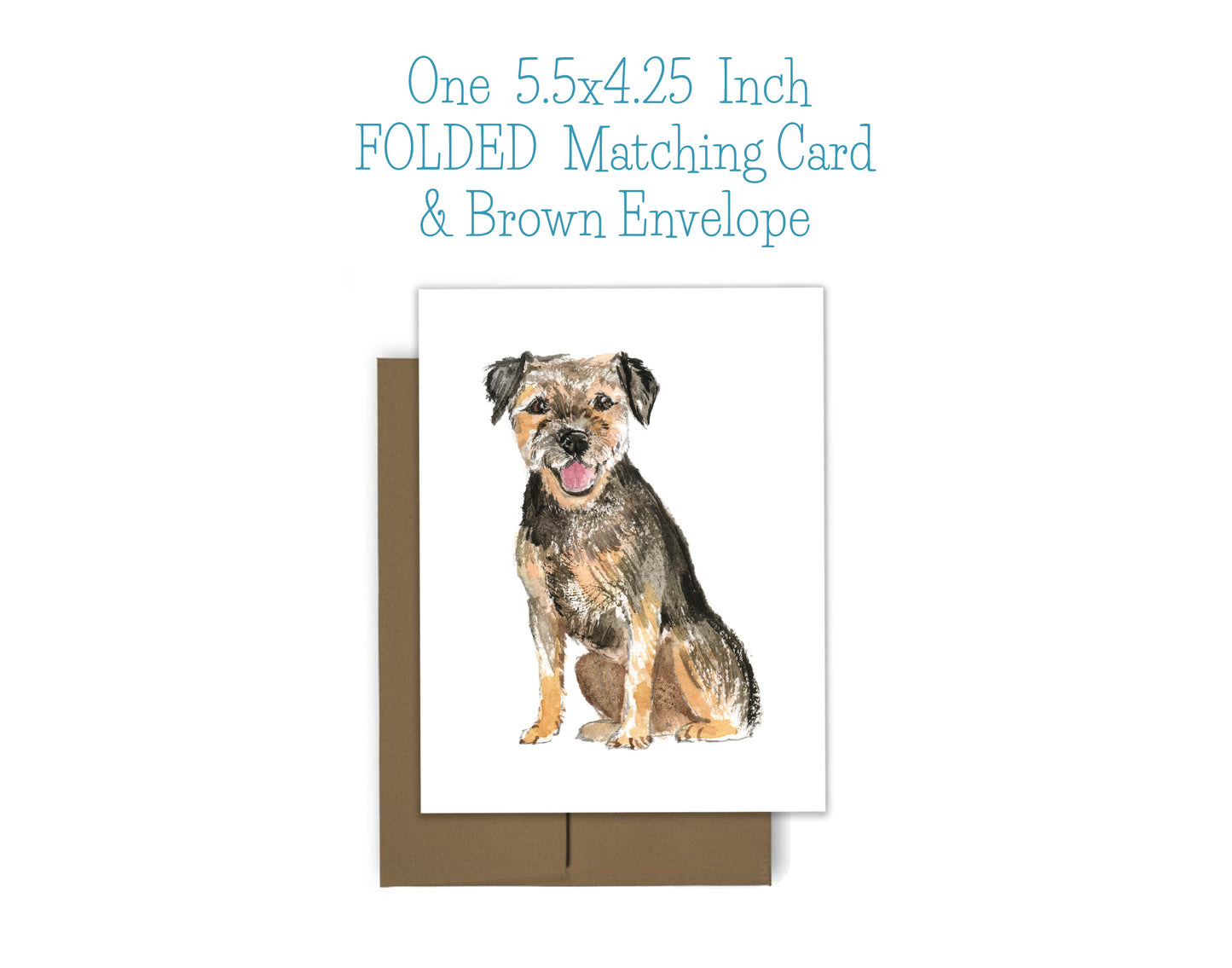 Border Terrier Dog Notepad, Card and Stickers