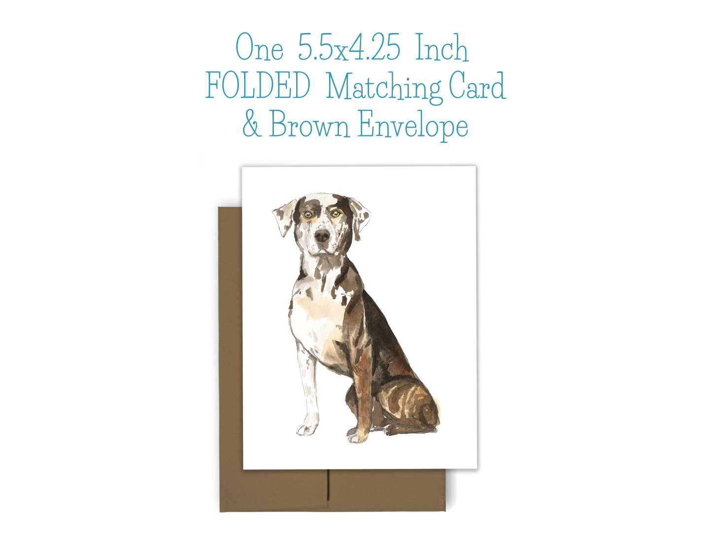 Catahoula Leopard Dog Notepad, Card and Stickers