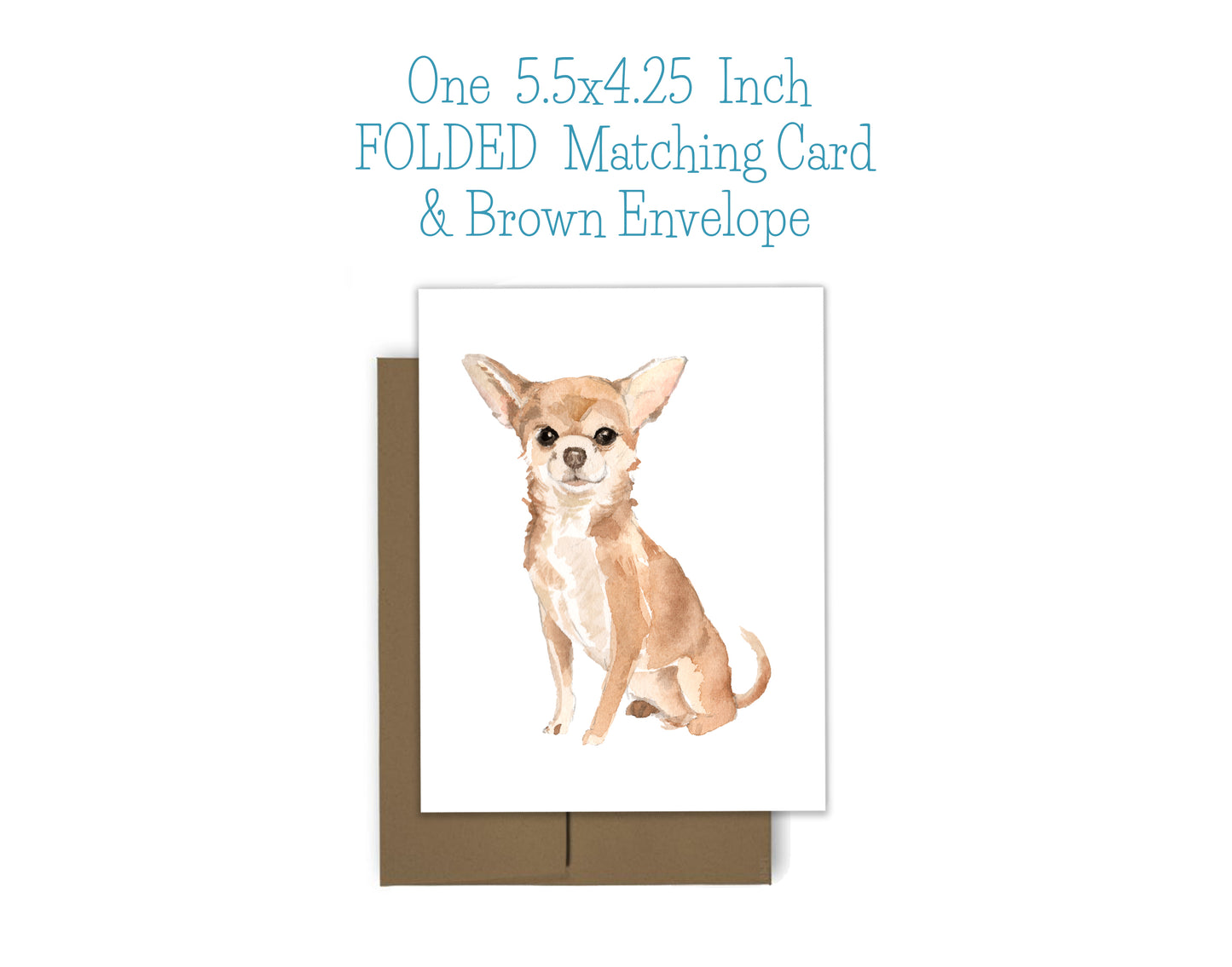 Chihuahua Dog Notepad, Card and Stickers