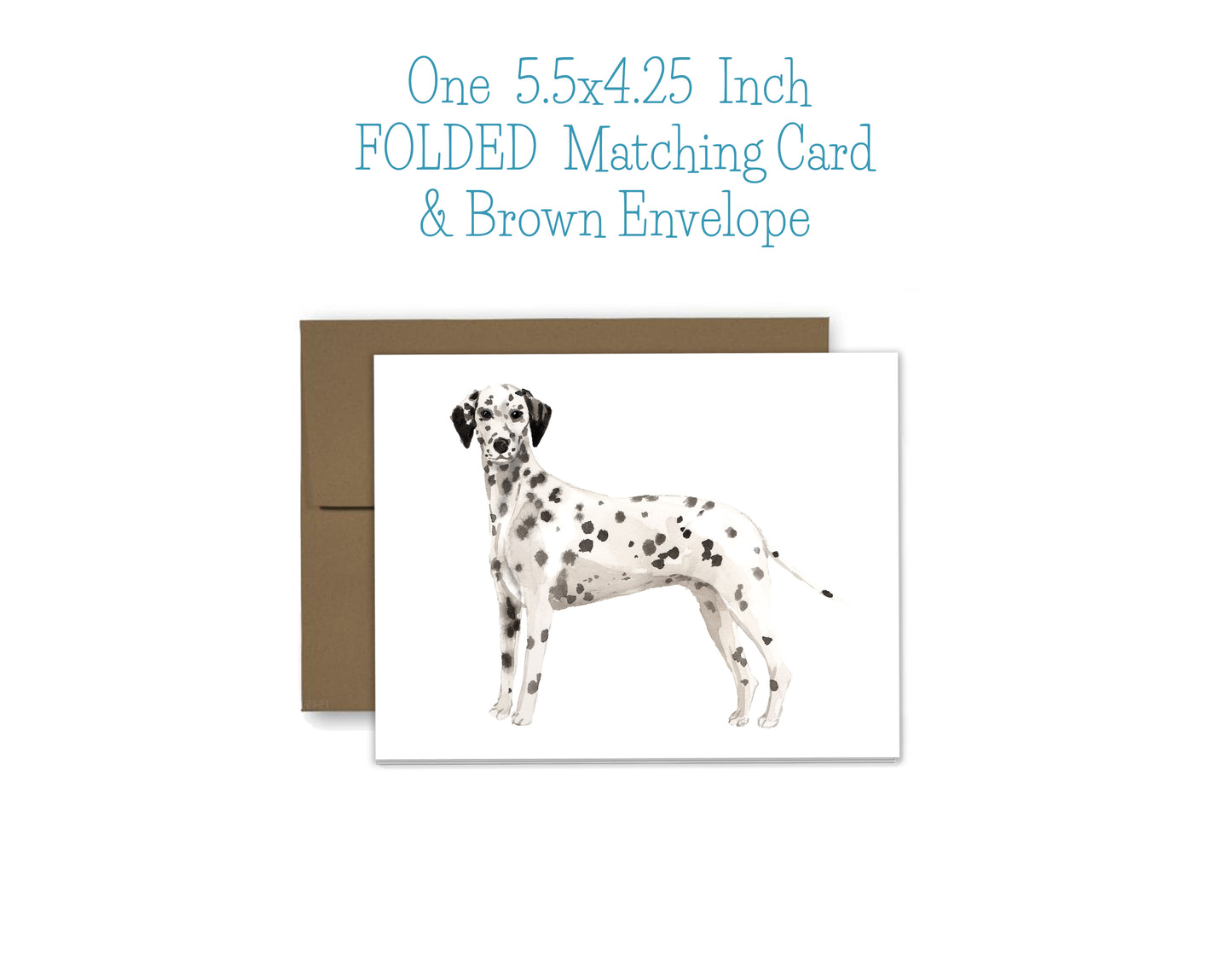Dalmatian Dog Notepad, Card and Stickers