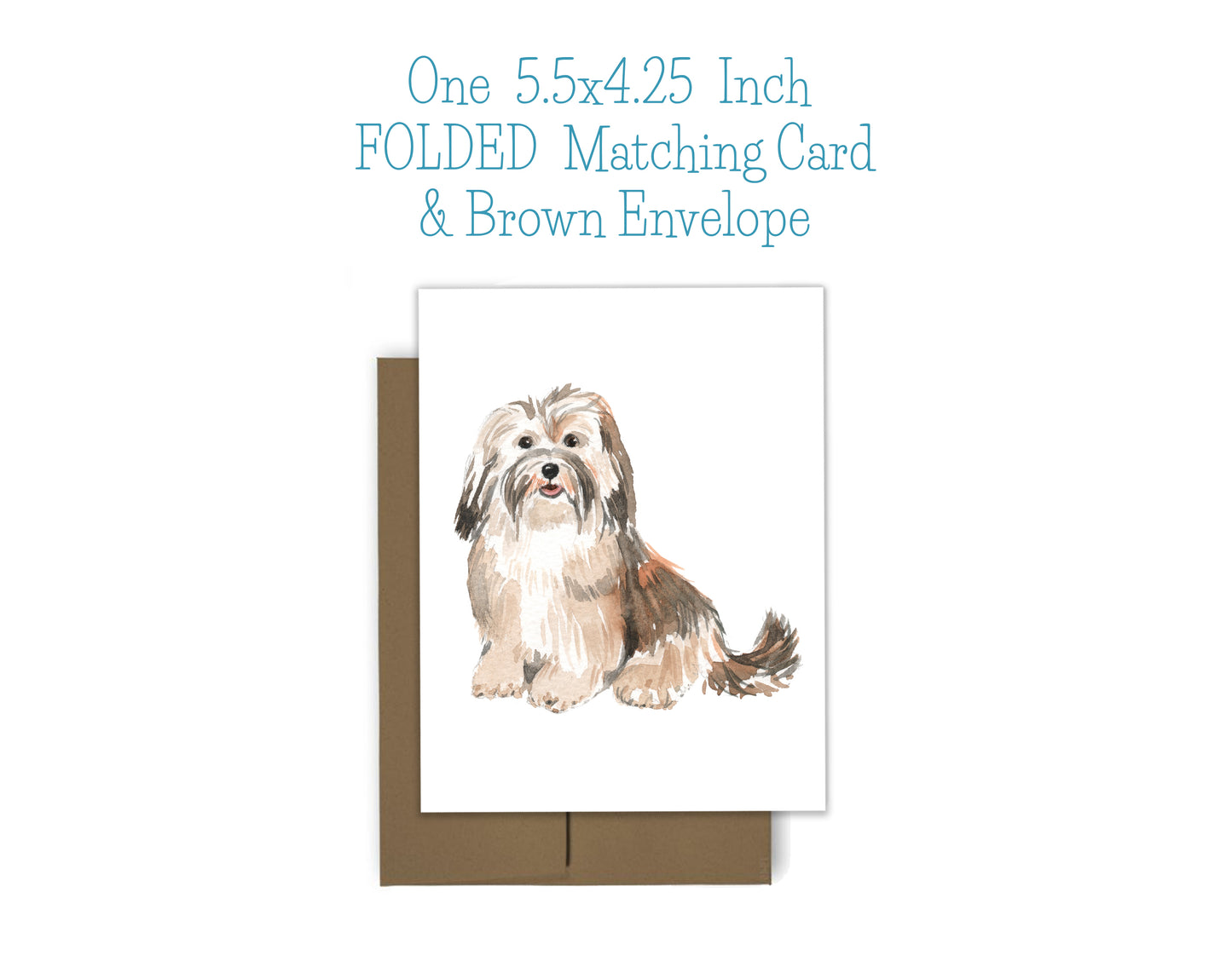 Havanese Dog Notepad, Card and Stickers
