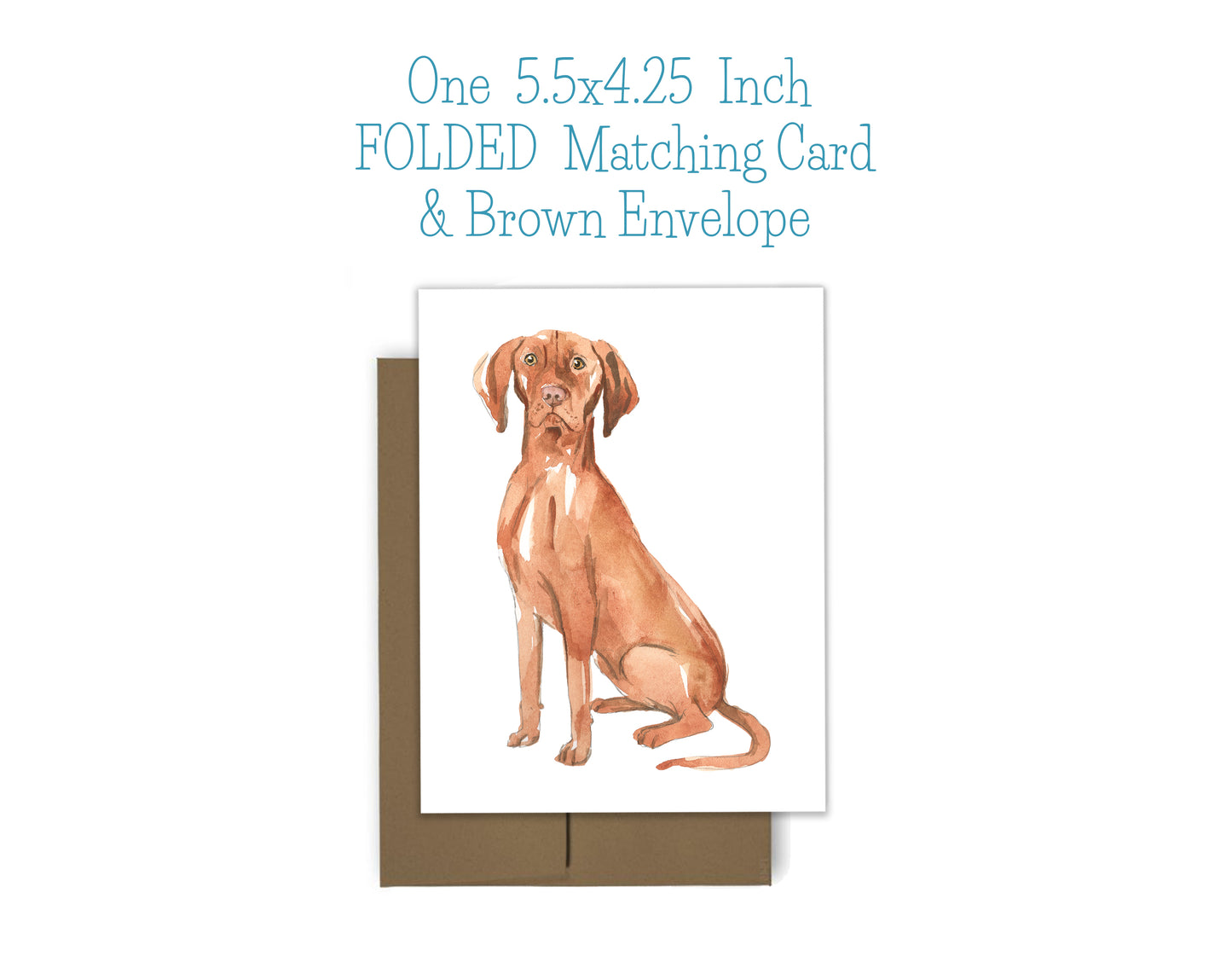 Hungarian Vizsla Dog Notepad, Card and Stickers