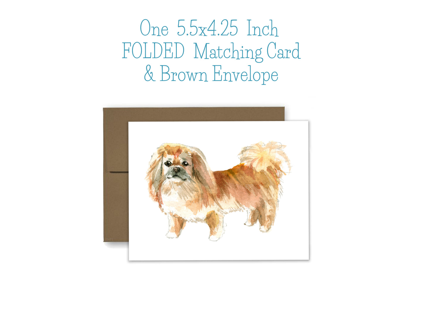 Pekingese Dog Notepad, Card and Stickers