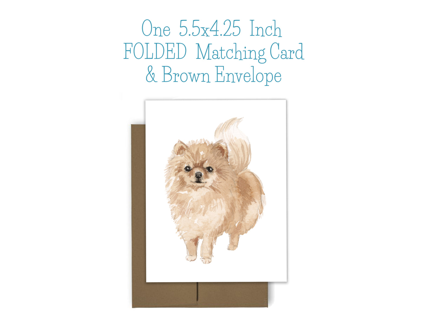 Pomeranian Dog Notepad, Card and Stickers