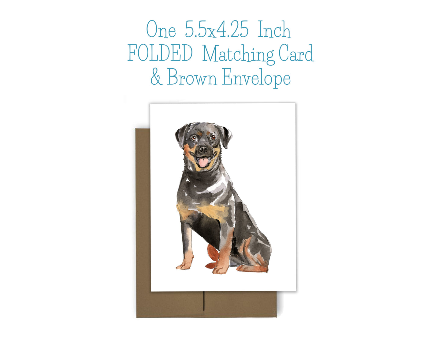 Rottweiler Dog Notepad, Card and Stickers