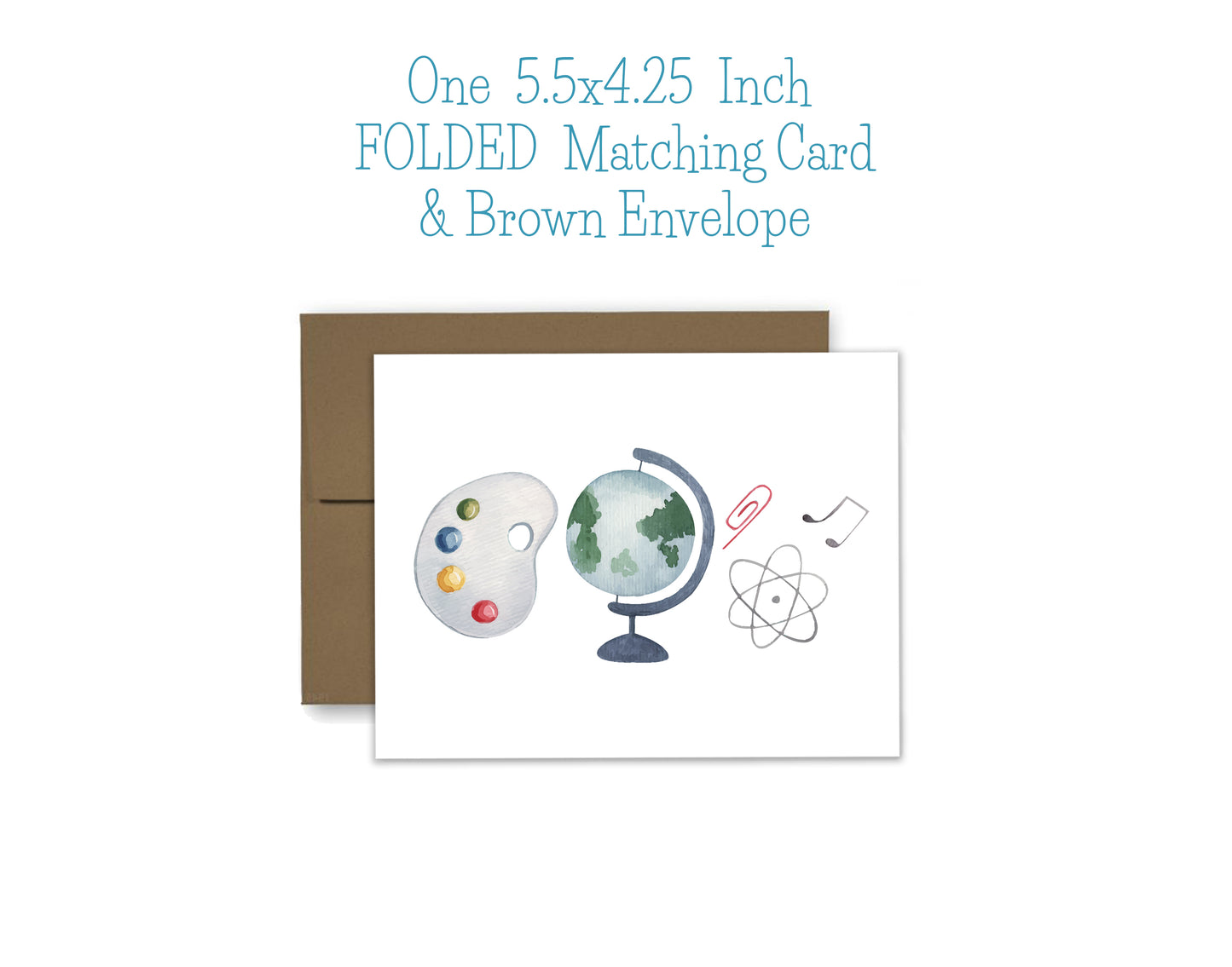 Teacher Notepad, Card and Stickers