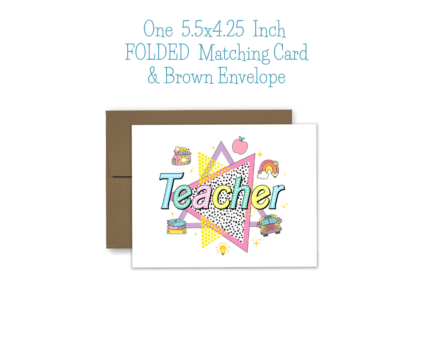 Teacher Notepad, Card and Stickers