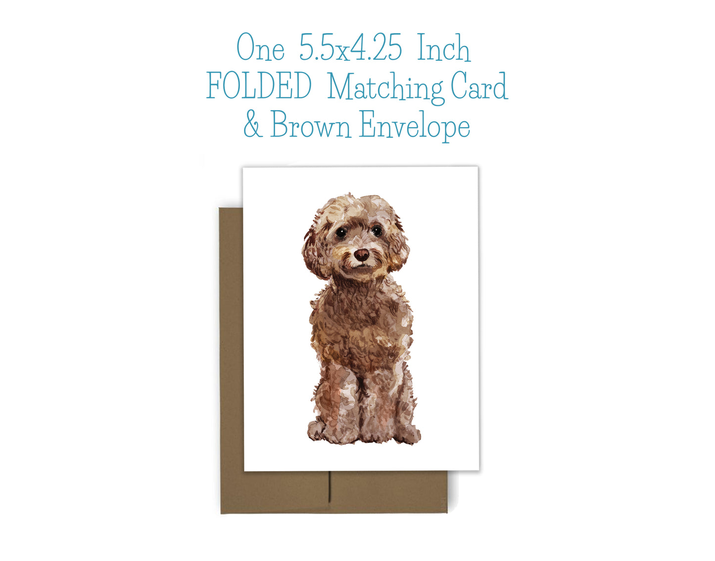 Cockapoo Dog Notepad, Card and Stickers