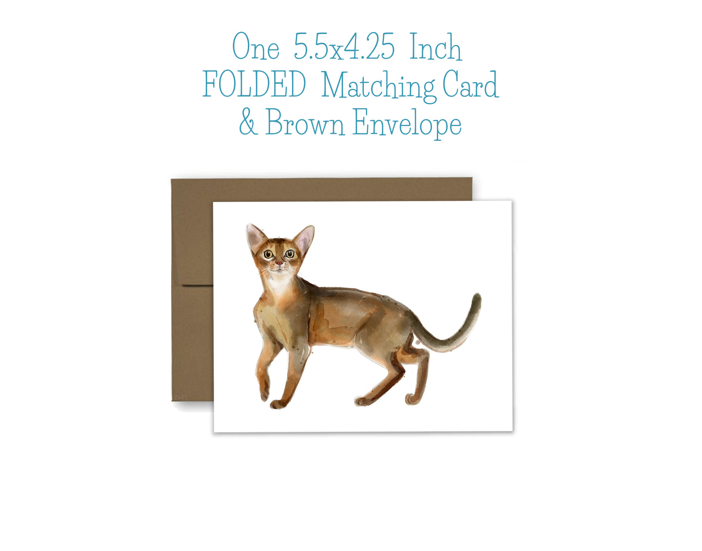 Abyssinian Cat Notepad and Stickers