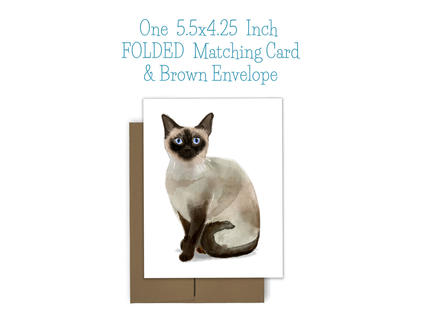 Siamese Cat Notepad and Stickers