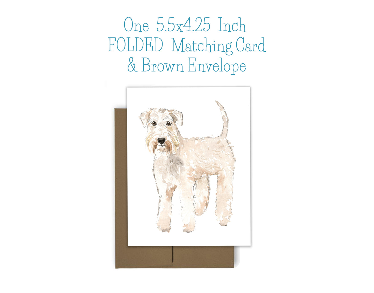 Wheaten Terrier Dog Notepad, Card and Stickers