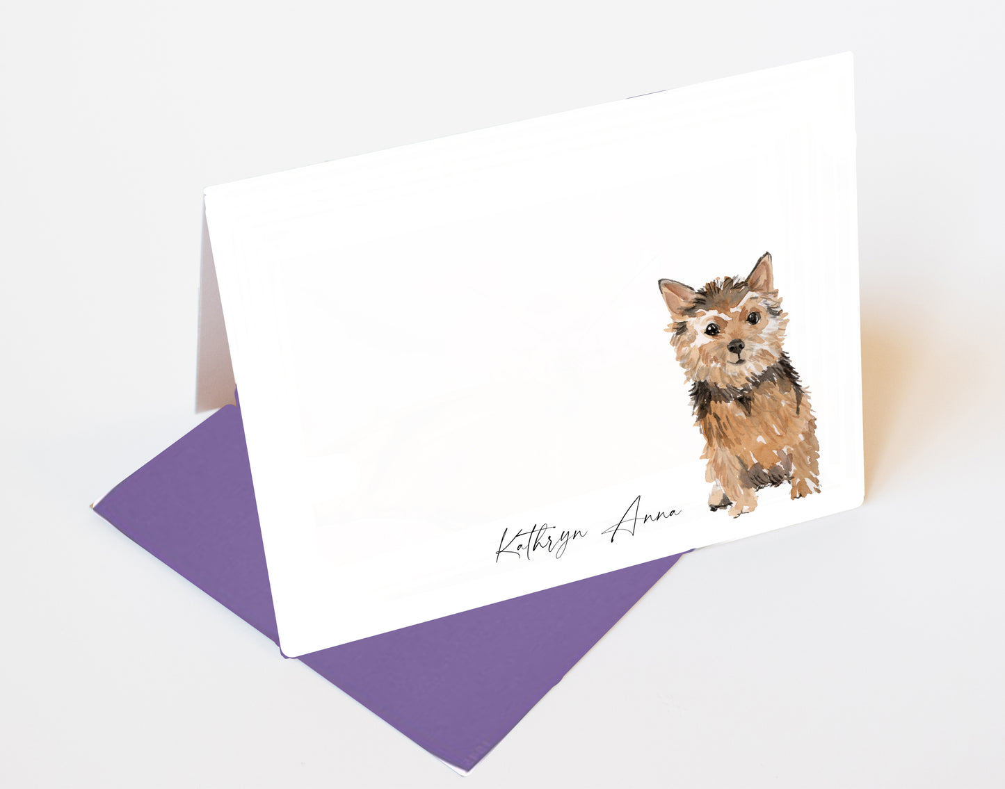 Norfolk Terrier Folded Note Cards and Stickers