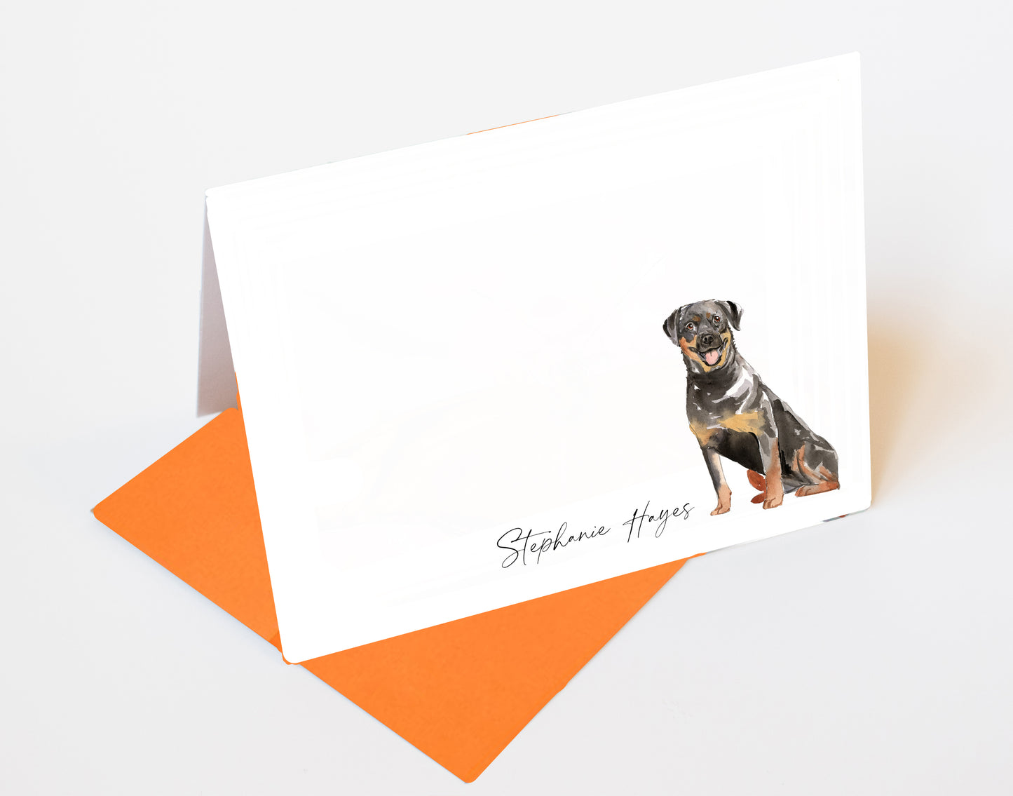 Rottweiler Folded Note Cards and Stickers