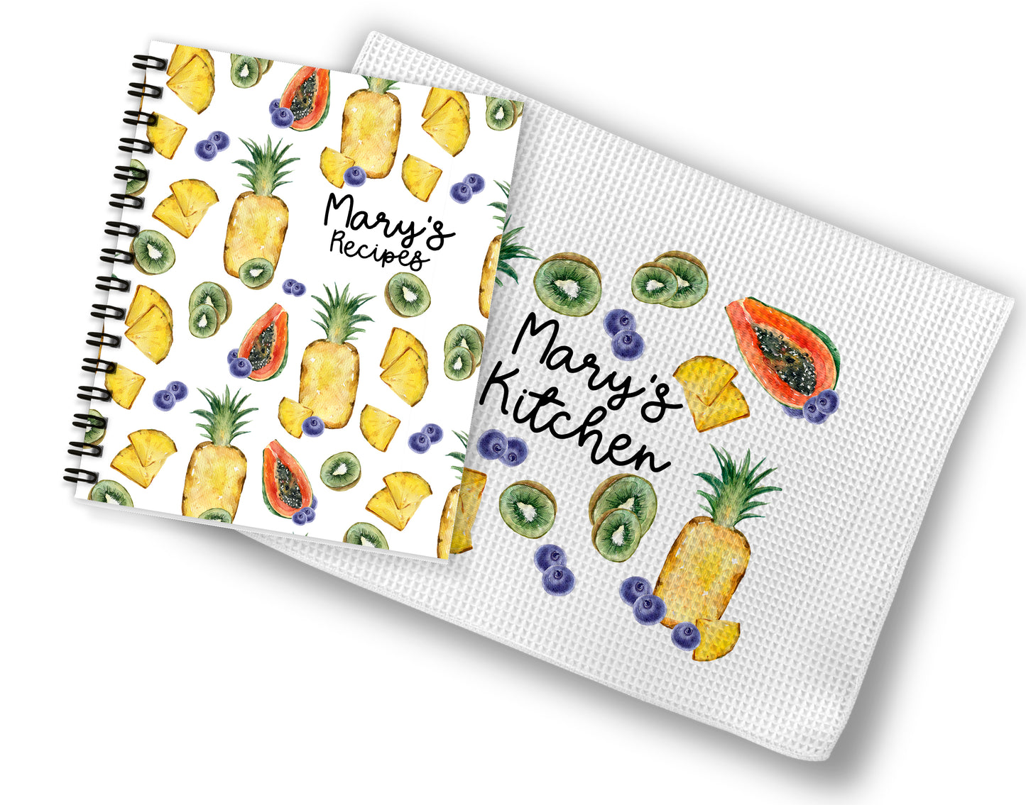 Pineapple Recipe Book and Towel