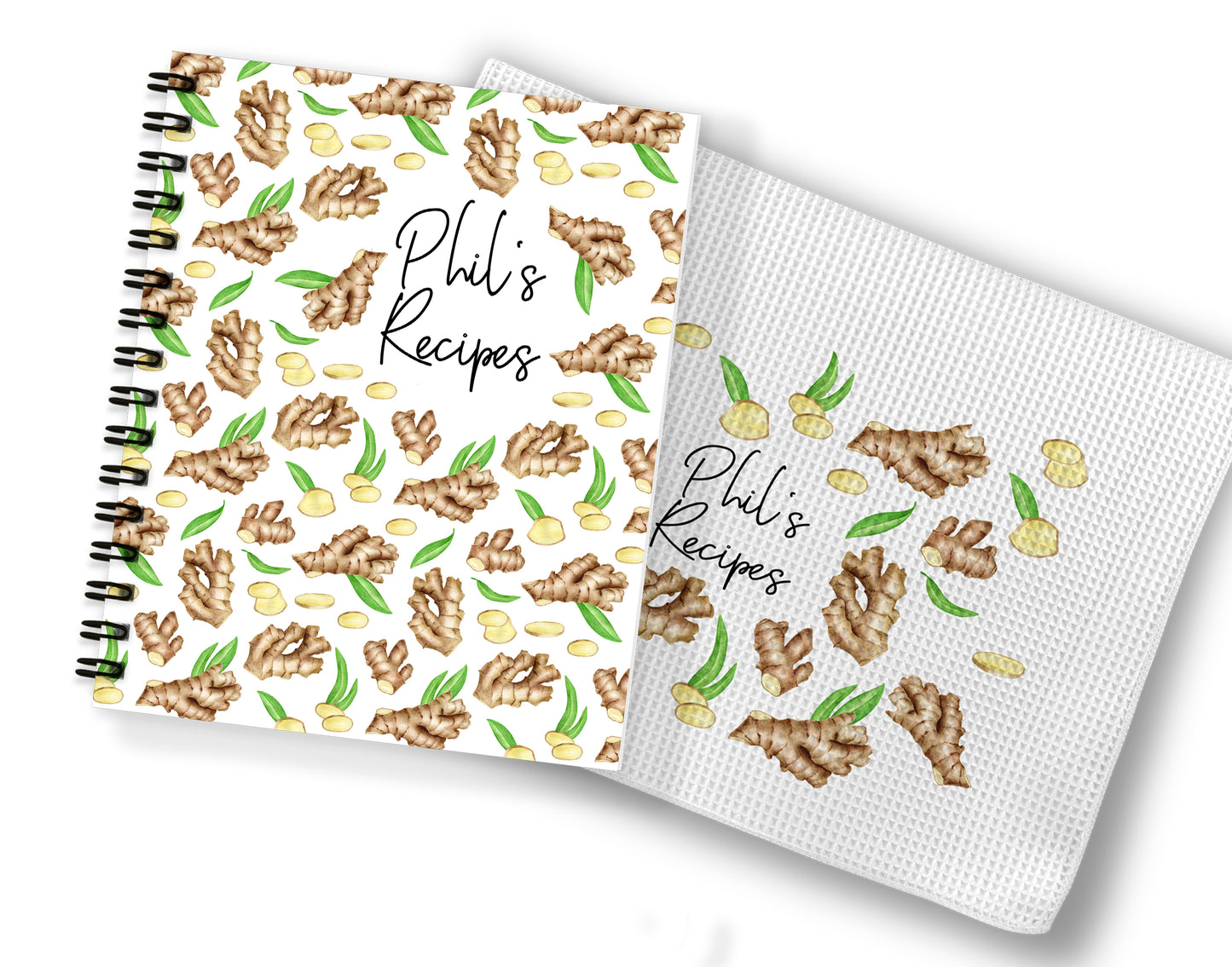 Ginger Recipe Book and Towel