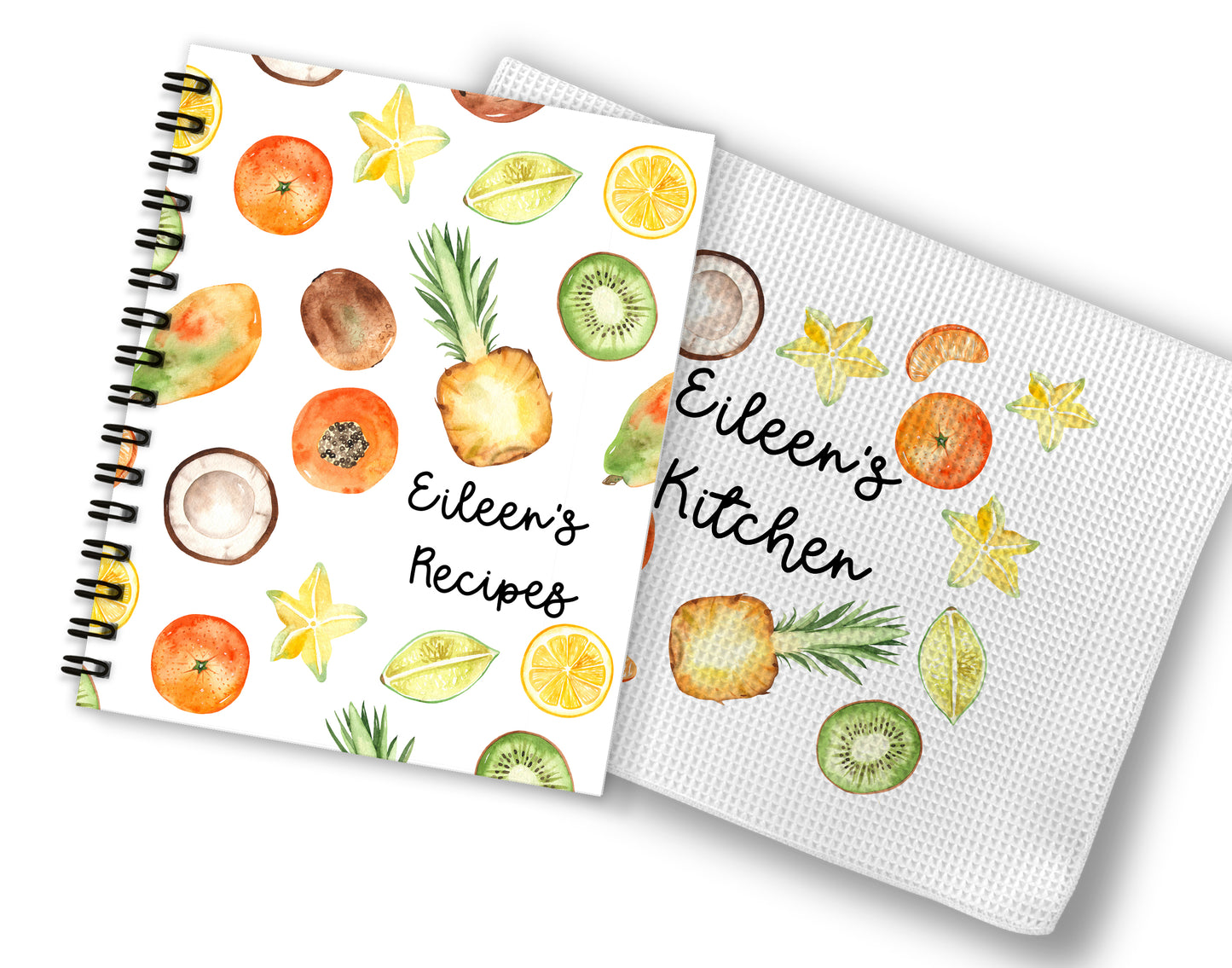 Tropical Fruit Recipe Book and Towel