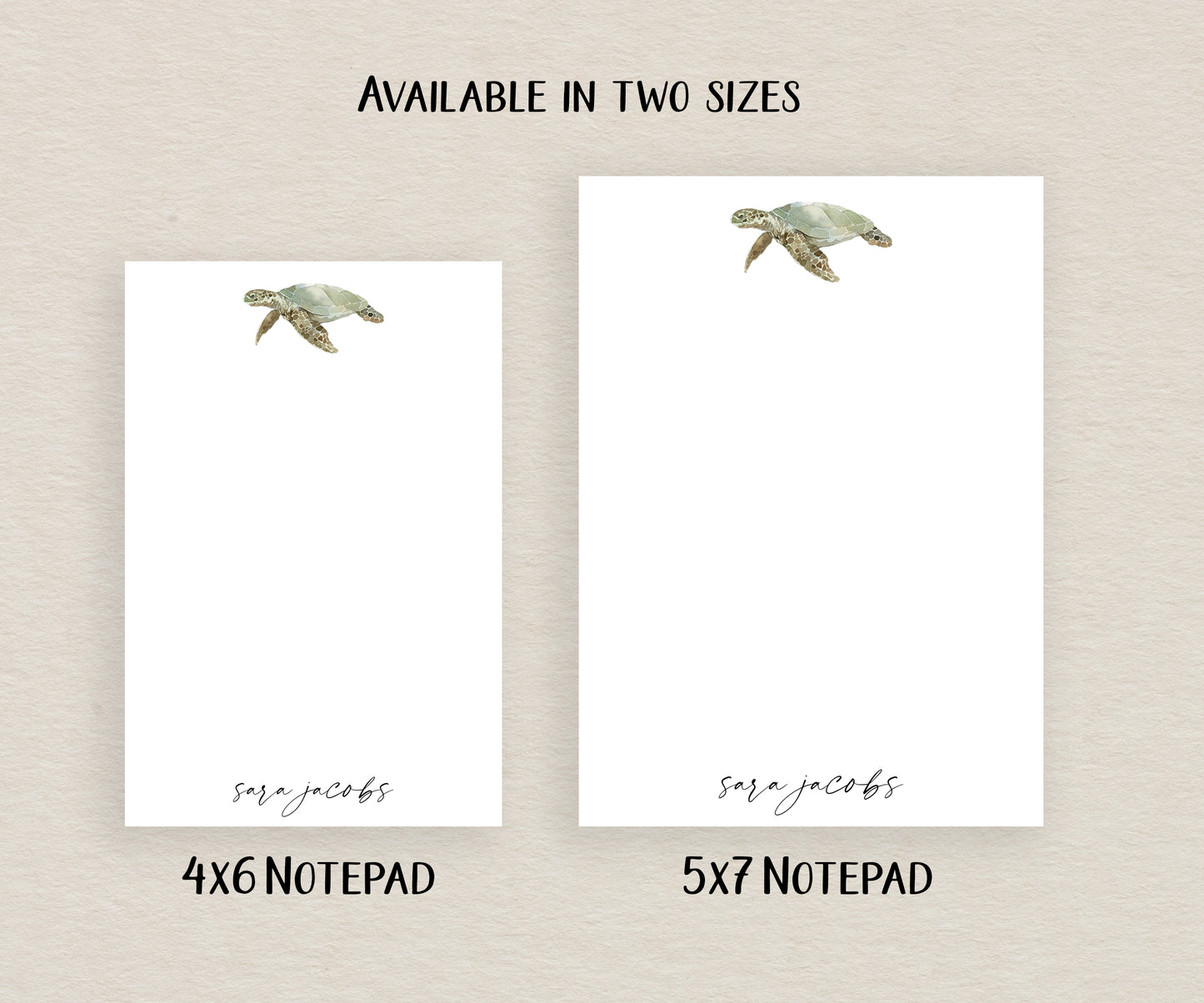 Turtle Notepad, Card and Stickers