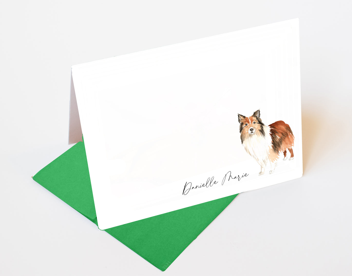 Shetland Sheepdog Folded Note Cards and Stickers