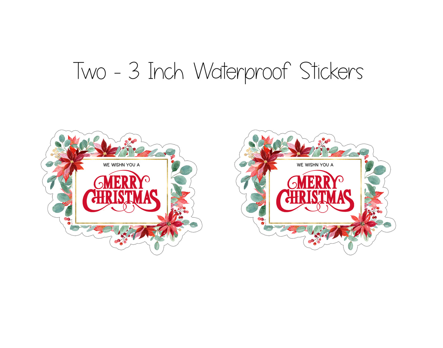 Merry Christmas Wreath Christmas Card