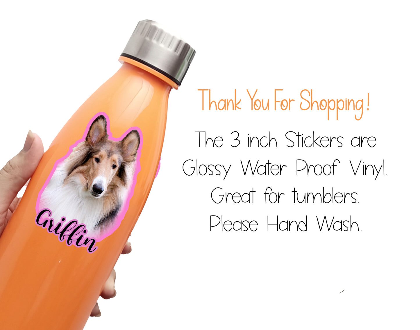 Custom Pet Sticker from a Photograph