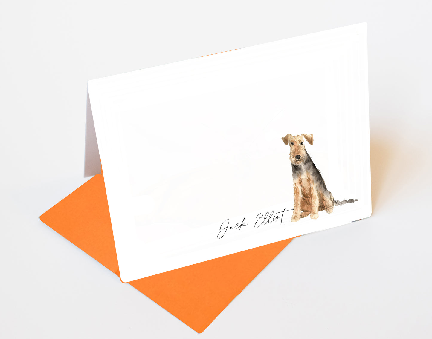 Welsh Terrier Folded Note Cards and Stickers
