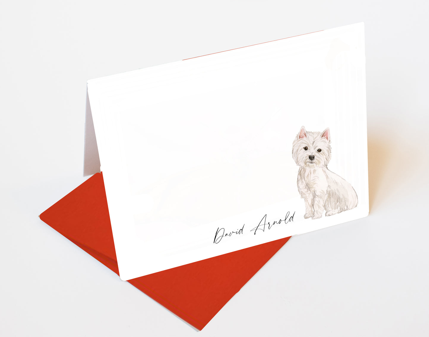 Westie Folded Note Cards and Stickers