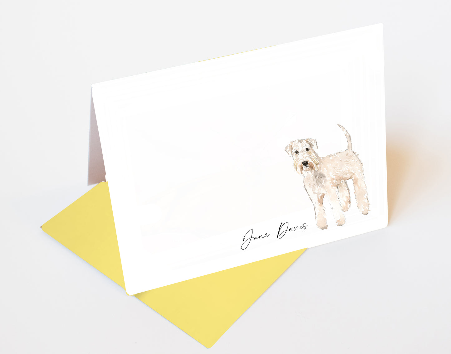 Wheaten Terrier Folded Note Cards and Stickers