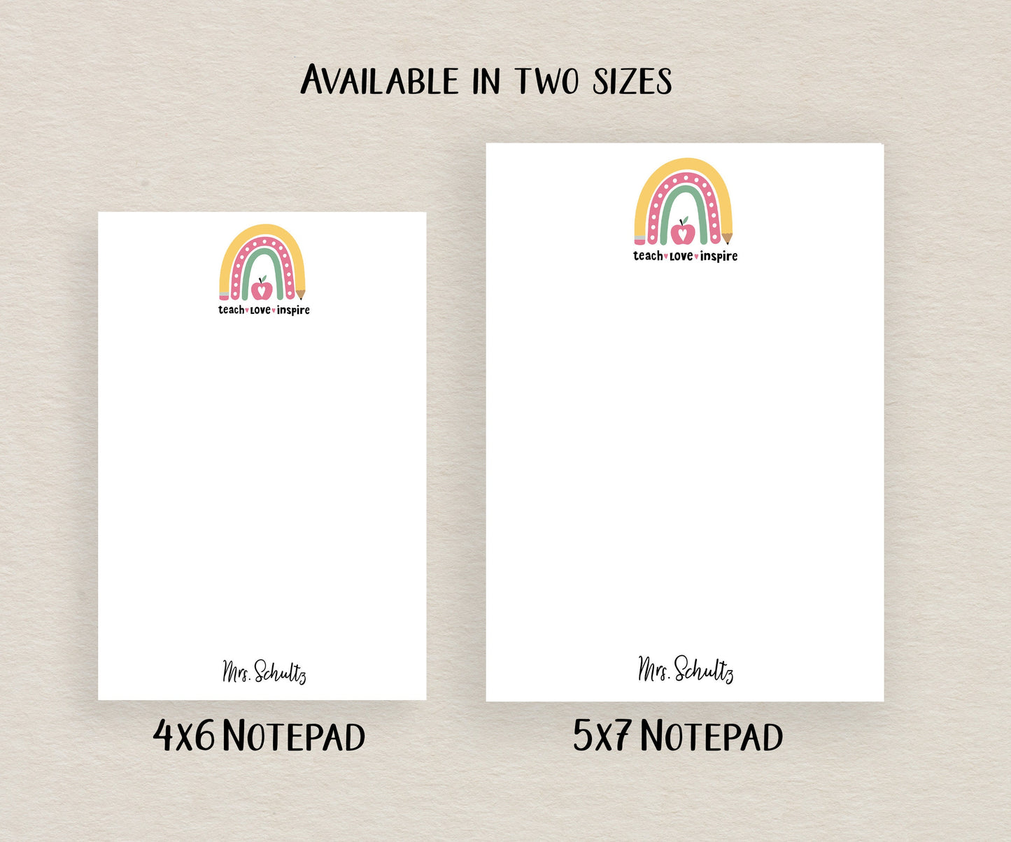 Teacher Notepad, Card and Stickers
