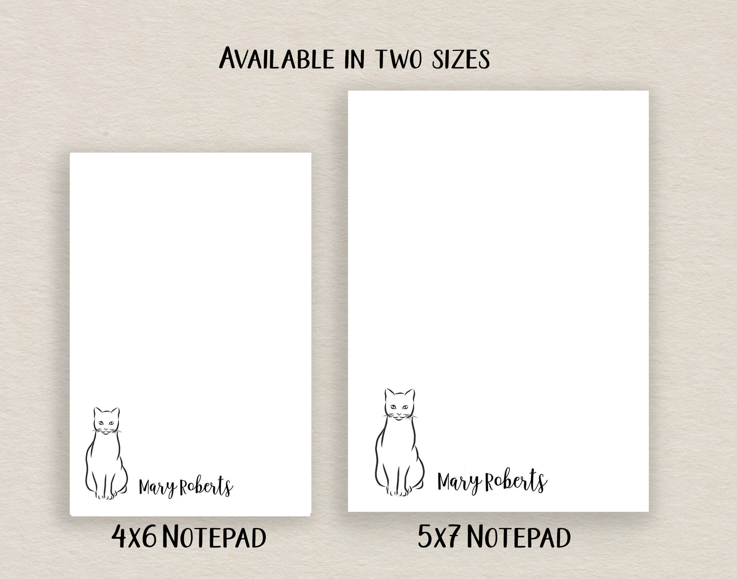 Cat Sketch Notepad and Stickers