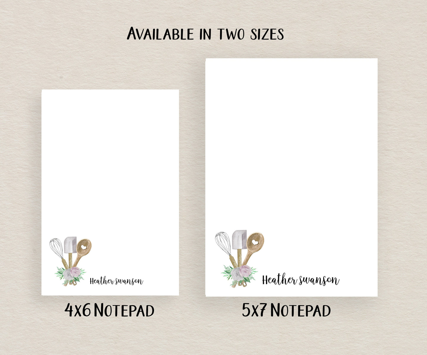 Chef Notepad, Card and Stickers