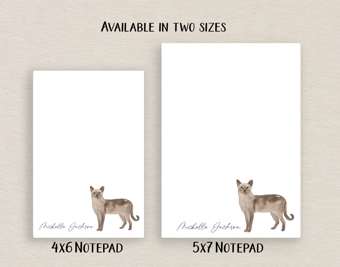 Short Hair Cat Notepad and Stickers