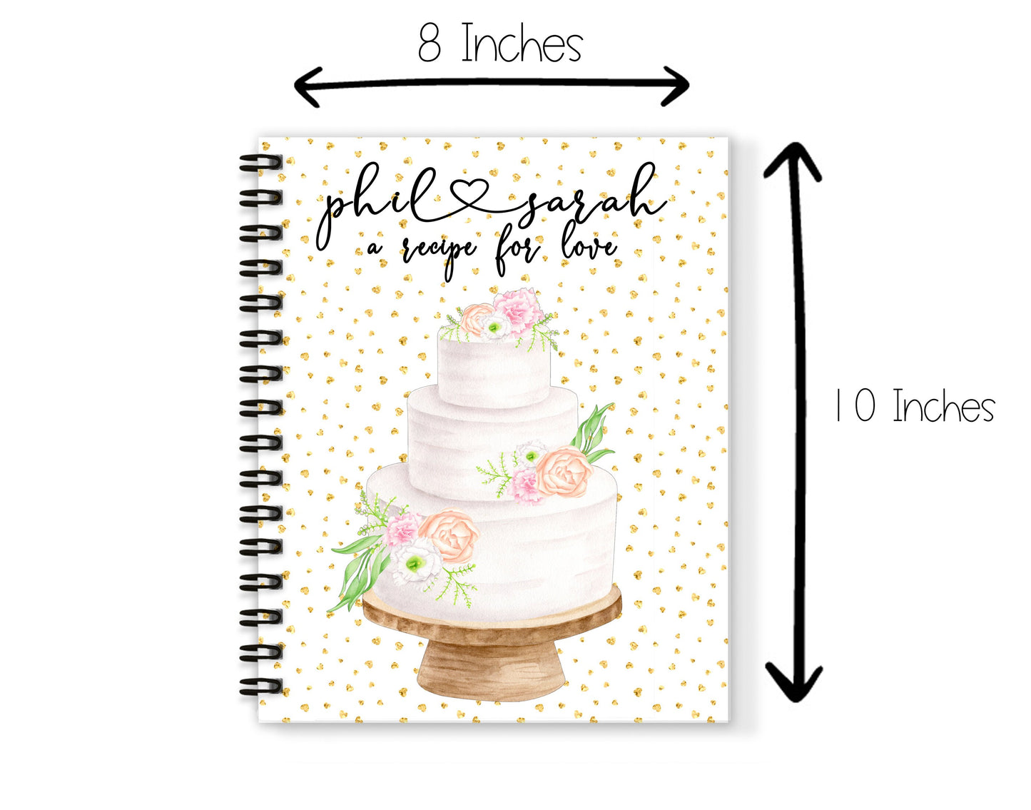 Wedding Cake Recipe Book and Towel