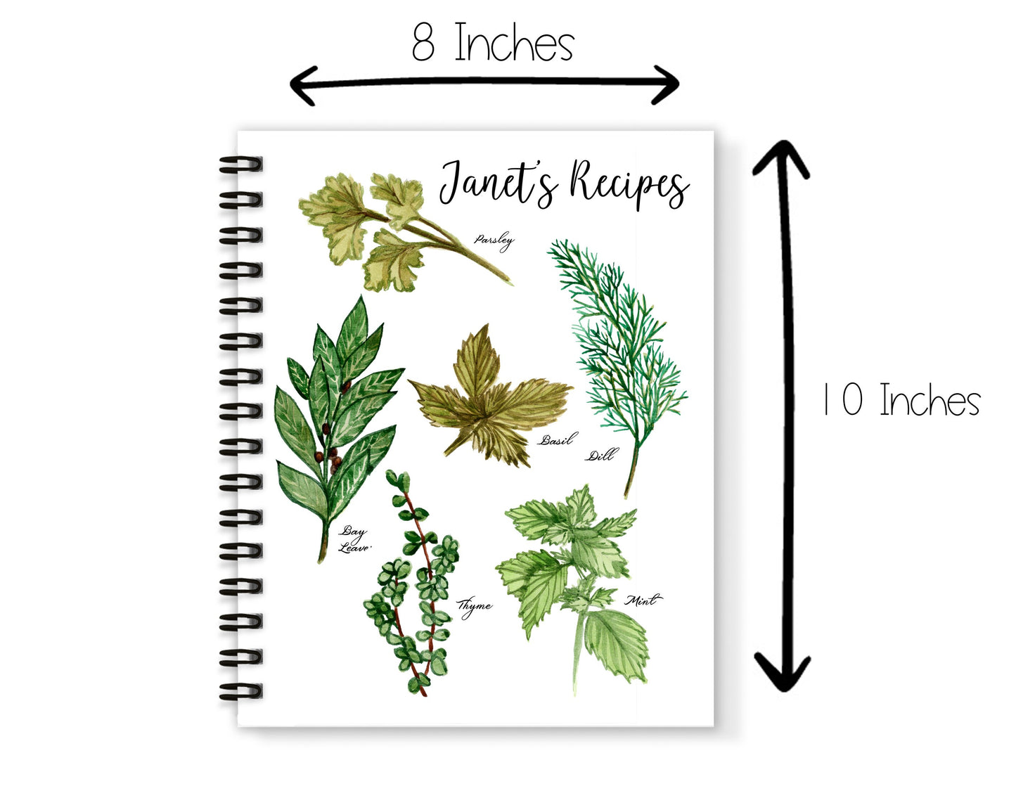 Herbs Recipe Book and Towel