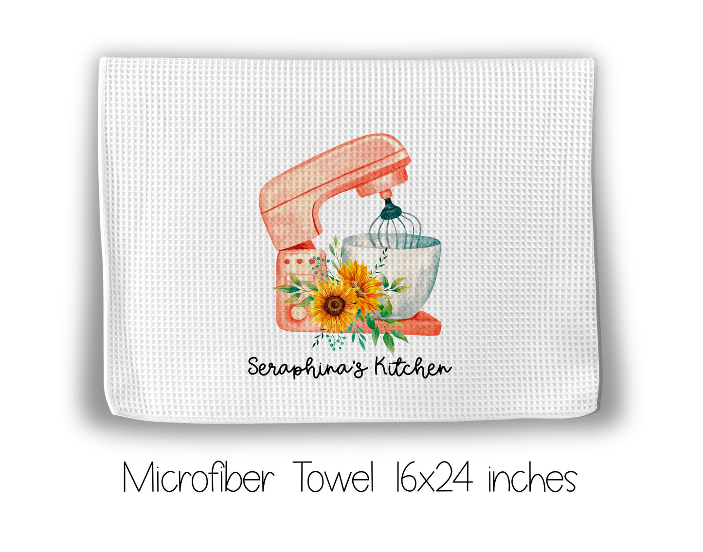 Sunflower and Mixer Recipe Book and Towel