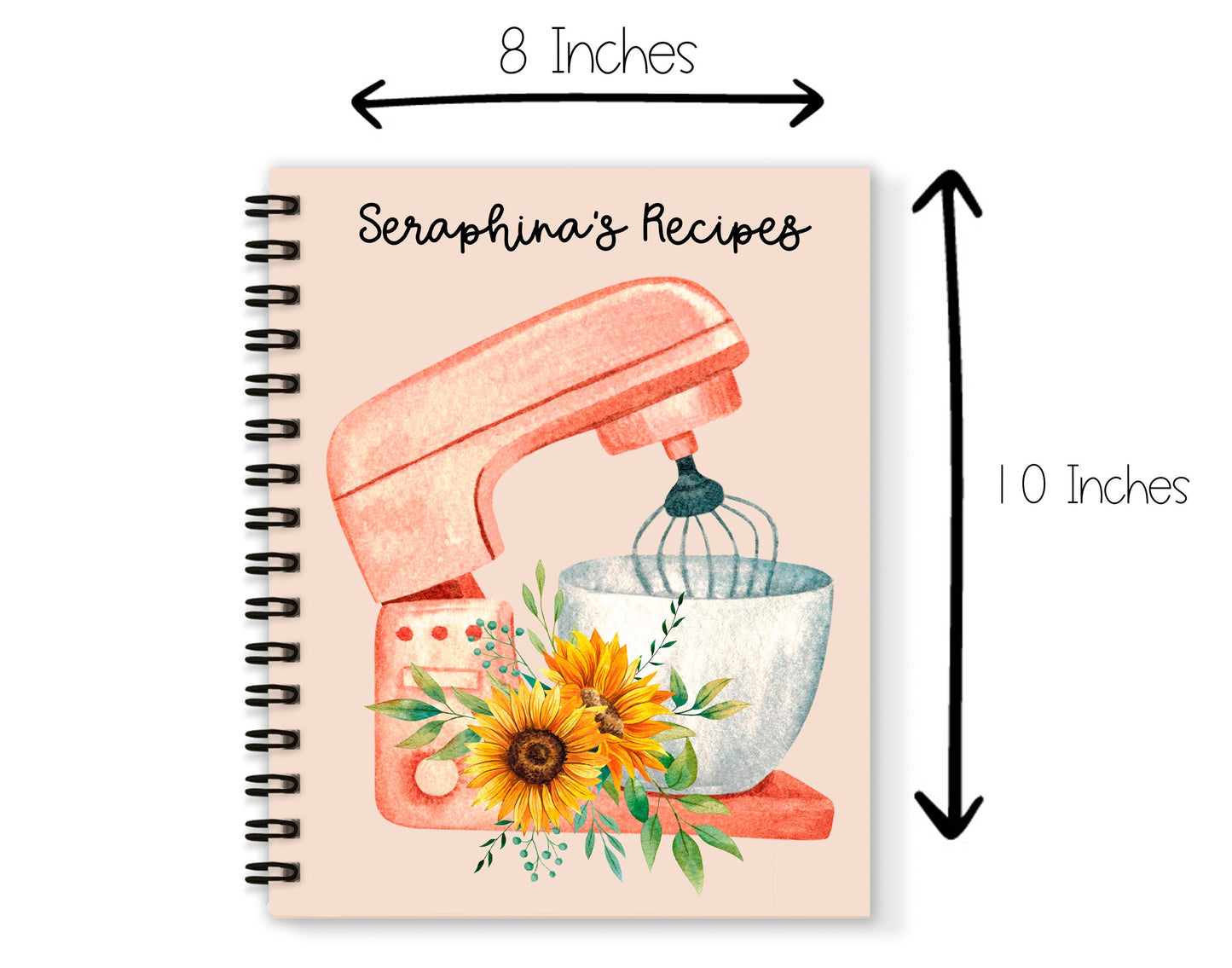 Sunflower and Mixer Recipe Book and Towel